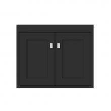 Strasser Woodenwork 25-355 - 24 X 21 X 19.75 Sodo Town Vanity Shaker Sat Black