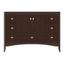 Strasser Woodenwork 36-786 - 48 X 18 X 34.5 Wallingford Vanity Tiered Miter Choc Cherry Sb