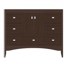 Strasser Woodenwork 37-293 - 42 X 21 X 34.5 Wallingford Vanity Tiered Miter Choc Oak Sb