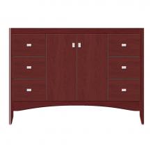 Strasser Woodenwork 37-375 - 48 X 21 X 34.5 Wallingford View Vanity Tiered Miter Dk Cherry Sb