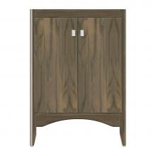 Strasser Woodenwork 37-434 - 24 X 21 X 34.5 Wallingford View Vanity Tiered Miter Dusky Oak Std