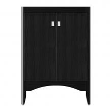 Strasser Woodenwork 37-572 - 24 X 18 X 34.5 Wallingford View Vanity Tiered Miter Midnight Oak Std