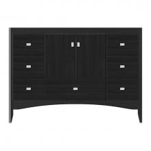 Strasser Woodenwork 37-591 - 48 X 21 X 34.5 Wallingford Vanity Tiered Miter Midnight Oak Sb