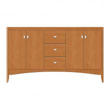 Strasser Woodenwork 37-613 - 60 X 21 X 34.5 Wallingford View Vanity Tiered Miter Nat Cherry Db