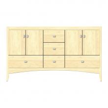 Strasser Woodenwork 37-707 - 60 X 21 X 34.5 Wallingford Vanity Tiered Miter Nat Maple Db