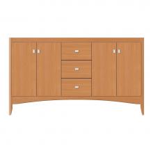 Strasser Woodenwork 37-733 - 60 X 21 X 34.5 Wallingford View Vanity Tiered Miter Nat Oak Db