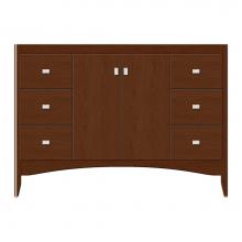 Strasser Woodenwork 37-797 - 48 X 21 X 34.5 Wallingford View Vanity Tiered Miter Pecan Cherry Sb