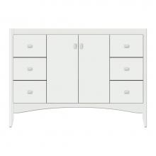 Strasser Woodenwork 37-858 - 48 X 18 X 34.5 Wallingford View Vanity Tiered Miter Powder Grey Sb