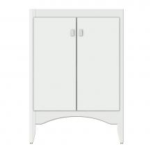 Strasser Woodenwork 37-871 - 24 X 21 X 34.5 Wallingford View Vanity Tiered Miter Powder Grey Std