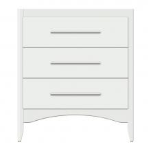 Strasser Woodenwork 37-880 - 30 X 21 X 34.5 Wallingford Town Vanity Tiered Miter Powder Grey 3 Drw