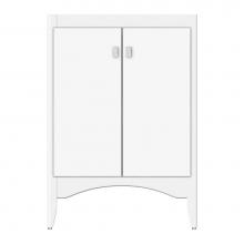 Strasser Woodenwork 38-111 - 24 X 18 X 34.5 Wallingford View Vanity Tiered Miter Sat White Std