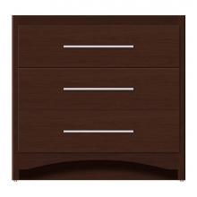 Strasser Woodenwork 46-308 - 36 X 18 X 34.5 Ravenna Town Vanity Tiered Miter Choc Cherry 3 Drw