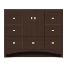 Strasser Woodenwork 46-349 - 42 X 18 X 34.5 Ravenna Vanity Tiered Miter Choc Oak Sb