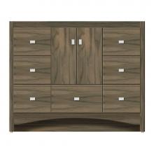 Strasser Woodenwork 46-511 - 42 X 21 X 34.5 Ravenna Vanity Tiered Miter Dusky Oak Sb