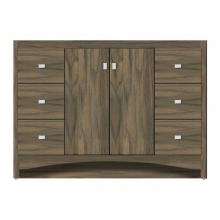 Strasser Woodenwork 46-536 - 48 X 18 X 34.5 Ravenna View Vanity Tiered Miter Dusky Oak Sb