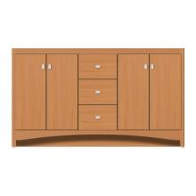 Strasser Woodenwork 46-814 - 60 X 21 X 34.5 Ravenna View Vanity Tiered Miter Nat Oak Db