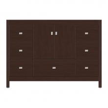 Strasser Woodenwork 50-723 - 48 X 21 X 34.5 Alki Essence Vanity Tiered Miter Choc Cherry Sb