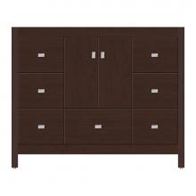 Strasser Woodenwork 50-726 - 42 X 18.5 X 34.5 Alki Essence Vanity Tiered Miter Choc Cherry Sb