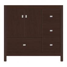 Strasser Woodenwork 50-727 - 36 X 21 X 34.5 Alki Essence Vanity Tiered Miter Choc Cherry Rh