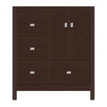 Strasser Woodenwork 50-733 - 30 X 21 X 34.5 Alki Essence Vanity Tiered Miter Choc Cherry Lh