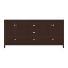 Strasser Woodenwork 50-743 - 72 X 21 X 34.5 Alki Essence Vanity Tiered Miter Choc Cherry Db