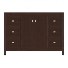 Strasser Woodenwork 56-742 - 48 X 18.5 X 34.5 Alki View Vanity Tiered Miter Choc Cherry Sb