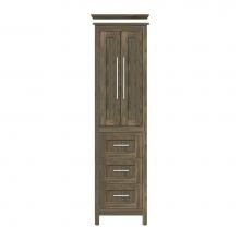 Strasser Woodenwork 51-321 - 19.5 X 21 X 70 Belltown Linen Shaker Dusky Oak