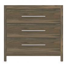 Strasser Woodenwork 51-346 - 36 X 21 X 34.5 Belltown Vanity Slab Dusky Oak 3 Drw