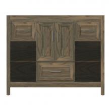 Strasser Woodenwork 51-387 - 42 X 18.5 X 34.5 Alki Cafe Vanity Deco Miter Dusky Oak Sb