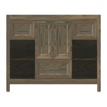 Strasser Woodenwork 51-388 - 42 X 18.5 X 34.5 Alki Cafe Vanity Ogee Miter Dusky Oak Sb