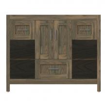 Strasser Woodenwork 51-389 - 42 X 18.5 X 34.5 Alki Cafe Vanity Shaker Dusky Oak Sb