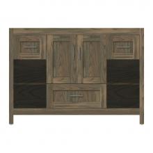 Strasser Woodenwork 51-432 - 48 X 18.5 X 34.5 Alki Cafe Vanity Shaker Dusky Oak Sb