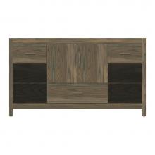 Strasser Woodenwork 51-447 - 60 X 18.5 X 34.5 Alki Cafe Vanity Slab Dusky Oak Sb