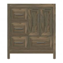 Strasser Woodenwork 51-480 - 30 X 18.5 X 34.5 Alki Essence Vanity Deco Miter Dusky Oak Lh