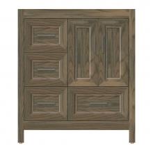 Strasser Woodenwork 51-483 - 30 X 18.5 X 34.5 Alki Essence Vanity Ogee Miter Dusky Oak Lh