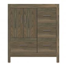 Strasser Woodenwork 59-498 - 30 X 21 X 34.5 Alki Essence Vanity Tiered Miter Dusky Oak Rh