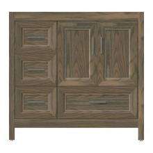 Strasser Woodenwork 53-007 - 36 X 21 X 34.5 Alki Essence Vanity Ogee Miter Dusky Oak Lh