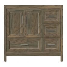 Strasser Woodenwork 53-008 - 36 X 21 X 34.5 Alki Essence Vanity Ogee Miter Dusky Oak Rh