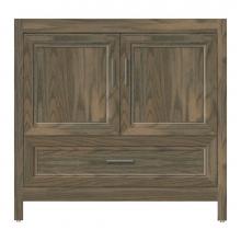 Strasser Woodenwork 53-009 - 36 X 21 X 34.5 Alki Essence Vanity Ogee Miter Dusky Oak Std