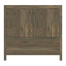 Strasser Woodenwork 59-505 - 36 X 18.5 X 34.5 Alki Essence Vanity Tiered Miter Dusky Oak Std