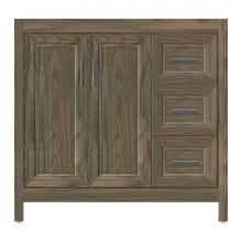 Strasser Woodenwork 53-128 - 36 X 21 X 34.5 Alki View Vanity Ogee Miter Dusky Oak Rh