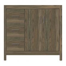 Strasser Woodenwork 59-506 - 36 X 18.5 X 34.5 Alki View Vanity Tiered Miter Dusky Oak Lh