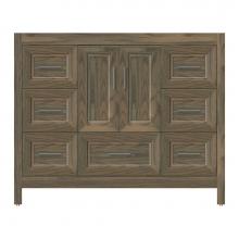 Strasser Woodenwork 53-302 - 42 X 21 X 34.5 Alki Essence Vanity Ogee Miter Dusky Oak Sb