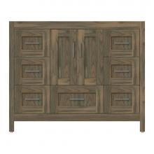 Strasser Woodenwork 53-295 - 42 X 18.5 X 34.5 Alki Essence Vanity Shaker Dusky Oak Sb