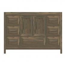 Strasser Woodenwork 53-371 - 48 X 18.5 X 34.5 Alki Essence Vanity Deco Miter Dusky Oak Sb