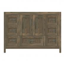 Strasser Woodenwork 53-433 - 48 X 18.5 X 34.5 Alki Essence Vanity Shaker Dusky Oak Sb