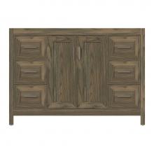 Strasser Woodenwork 53-435 - 48 X 18.5 X 34.5 Alki View Vanity Deco Miter Dusky Oak Sb