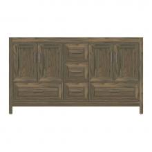 Strasser Woodenwork 53-591 - 60 X 18.5 X 34.5 Alki Essence Vanity Deco Miter Dusky Oak Db