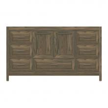 Strasser Woodenwork 53-942 - 60 X 21 X 34.5 Alki Essence Vanity Deco Miter Dusky Oak Sb
