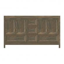 Strasser Woodenwork 53-621 - 60 X 18.5 X 34.5 Alki Essence Vanity Ogee Miter Dusky Oak Db
